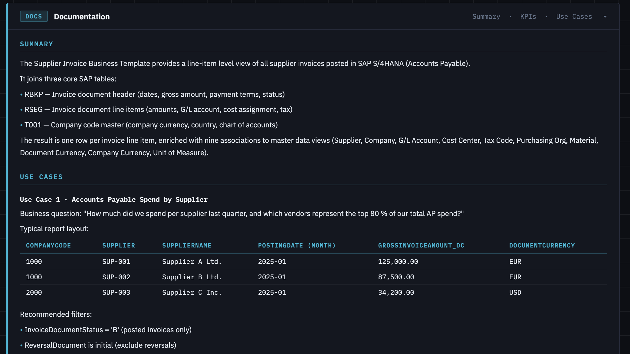 CDS Documentation — Use Case Illustration